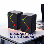Theos Boom - RGB Desktop Gaming Speakers