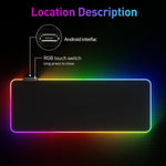 Theos Slate - RGB Gaming Mouse Pad